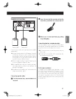 Preview for 17 page of Teac CR-H260i Owner'S Manual