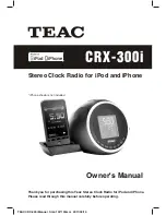 Teac CRX-300i Owner'S Manual preview