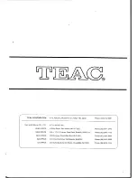 Preview for 31 page of Teac CT-F803 Service Manual