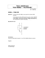 Preview for 4 page of Teac CT-M805S/SV Service Manual