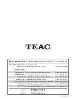 Preview for 20 page of Teac DV-P50 Owner'S Manual