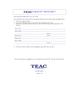 Preview for 4 page of Teac DVP904 User Manual