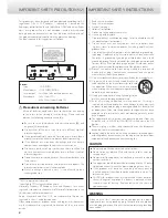 Preview for 4 page of Teac Esoteric K-07 Owner'S Manual