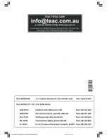 Preview for 23 page of Teac EU 3216STF Owner'S Manual