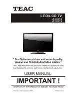 Teac LE4688FHD User Manual preview