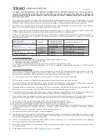 Preview for 3 page of Teac LEV20A317HD User Manual