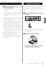 Preview for 45 page of Teac LP-P1000 Owner'S Manual