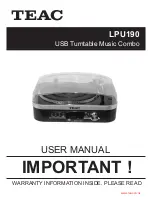 Teac LPU190 User Manual preview