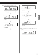 Preview for 41 page of Teac MC-D800-B Owner'S Manual