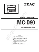 Teac MC-D90 Service Manual preview