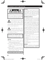 Preview for 2 page of Teac PD-H01 Owner'S Manual