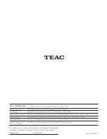 Preview for 44 page of Teac PD-H300mkIII Owner'S Manual