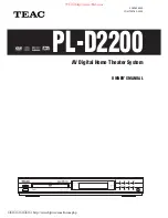 Teac PL-D2200 Owner'S Manual preview