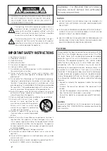 Preview for 2 page of Teac SL-A200 Owner'S Manual