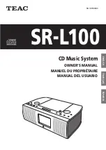 Teac SR-L100 Owner'S Manual preview