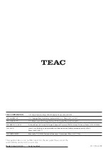 Preview for 100 page of Teac SR-L280i Owner'S Manual