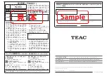 Preview for 84 page of Teac TN-550 Owner'S Manual