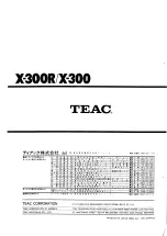 Preview for 48 page of Teac X-300 Service Manual