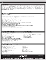 Preview for 2 page of Team Assocciated SC10B RS RTR Manual & Catalog