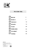 Preview for 40 page of Team Kalorik TKG CKM 1006 Manual