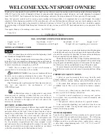 Preview for 2 page of Team Losi XXX-NT Sport Owner'S Manual