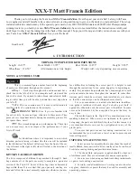 Preview for 3 page of Team Losi XXX-T Matt Francis Edition Owner'S Manual