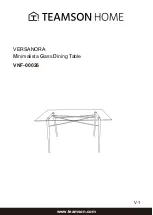 Preview for 1 page of Teamson Home VERSANORA VNF-00026 Assembly Instructions Manual