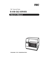 Preview for 1 page of TEC B-450-QQ Series Owner'S Manual