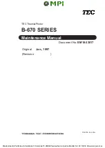 TEC B-672 Series Maintenance Manual preview