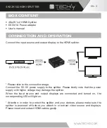 Preview for 3 page of Techly IDATA HDMI-4K230 User Manual