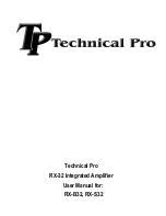 Technical Pro RX-B32 User Manual preview