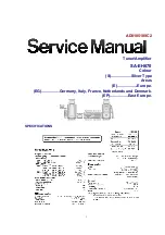 Technics SA-EH670 Service Manual preview