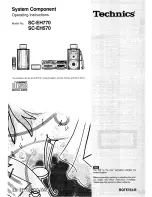 Preview for 1 page of Technics SA-EH770 Operating Instrucktions