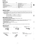 Preview for 2 page of Technics SE-A800S - service Service Manual