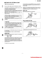 Preview for 3 page of Technics SE-A900S Service Manual