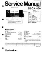 Technics SECA-1060 Service Manual preview