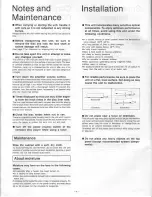 Preview for 4 page of Technics SL-P1000 Operating Instructions Manual