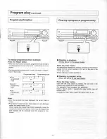 Preview for 11 page of Technics SL-P1000 Operating Instructions Manual