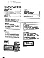 Preview for 2 page of Technics SL-PS840 Operating Instructions Manual