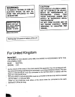 Preview for 3 page of Technics SL-XP505 Operating Instructions Manual