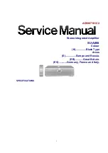 Technics SU-A808 Service Manual preview