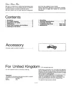 Preview for 2 page of Technics SU-V900 Operating Instructions Manual