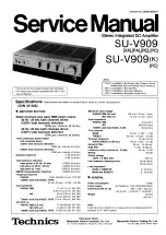 Technics su-v909 Service Manual preview