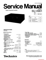 Preview for 1 page of Technics SU-X901 - service Service Manual