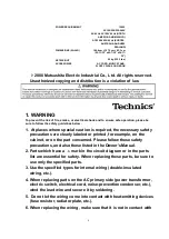 Preview for 4 page of Technics SX-PR603/M Service Manual