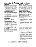 Preview for 4 page of Technics SX-PR700 Owner'S Manual