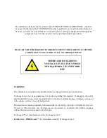 Preview for 3 page of Technogym FORMA LINE BIKE FORMA DDC5 Series Technical Assistance Manual