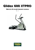 Technogym Glidex 600 XTPRO Service Maintenance Manual preview