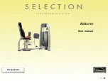 Technogym Selection Adductor User Manual preview