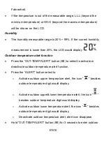 Preview for 29 page of Technoline WS 9485 Instruction Manual